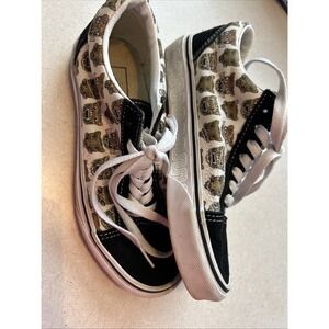 Vans Old Skool Jaguar Shoes Men's Size 3.5‎ Women's Size 5 Black White. Kids